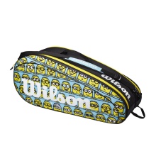 Wilson Tennis-Racketbag (Schlägertasche, 2 Hauptfächer) Minions 2.0 Team blau/gelb 6er